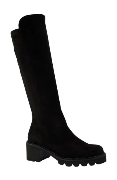 Paul Green Evette Knee High Boot In Black