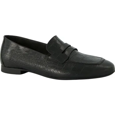 Paul Green Evony Penny Loafer In Black