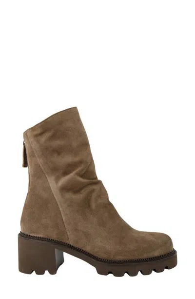 Paul Green Fabian Bootie In Brown