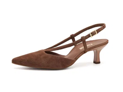 Paul Green Fantasia Sling High Heels Nut Suede: At 6.5 (us Women's 9) M