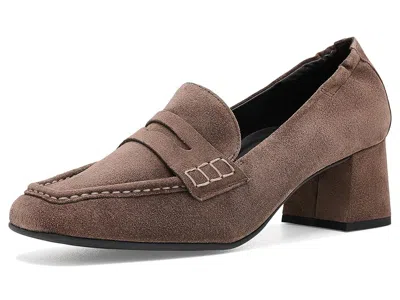 Paul Green Farrah Pumps High Heels Earth Suede: At 6.5 (us Women's 9) M In Purple