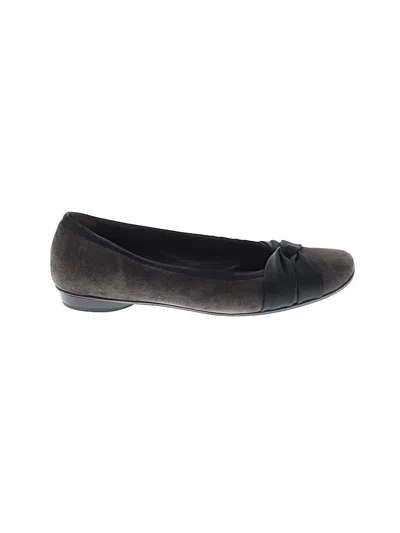 Pre-owned Paul Green Flats In Black
