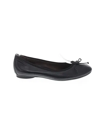 Pre-owned Paul Green Flats In Black