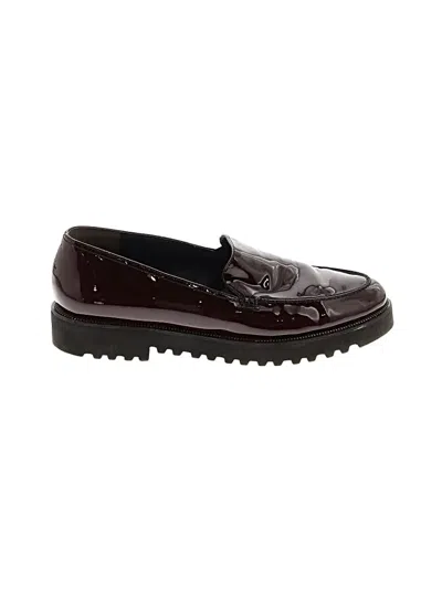 Pre-owned Paul Green Flats In Burgundy
