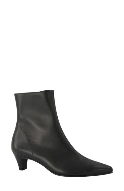 Paul Green Florence Pointed Toe Kitten Heel Bootie In Black