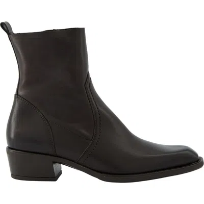 Paul Green Fortuna Leather Bootie In Black