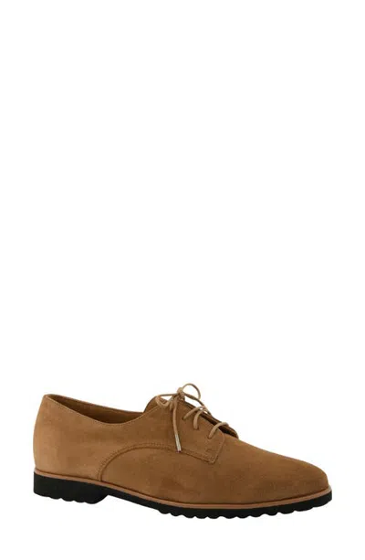 Paul Green Frankie Leather Oxford In Brown