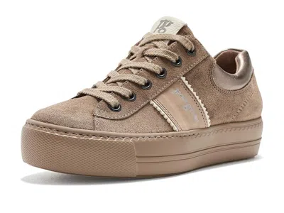 Paul Green Freddy Sneakers Women's Shoes Antelope Earth Combo: At 3.5 (us Women's 6) M, Leather In Multi
