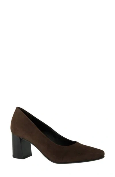 Paul Green Frisco Leather Pump In Moro Suede