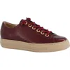 Paul Green Hadley Platform Sneaker In Burgundy