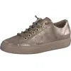Paul Green Hadley Platform Sneaker In Champagne Glossy Antic
