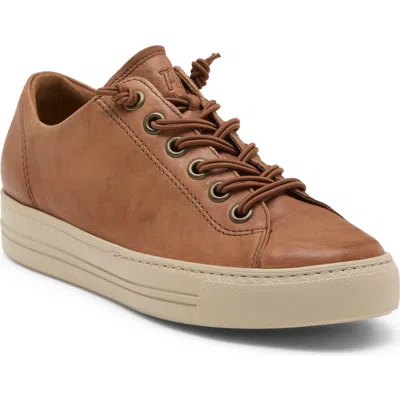 Paul Green Hadley Platform Sneaker In Cognac Sportnappa