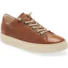 Paul Green Hadley Platform Sneaker In Cognac Washed Leather