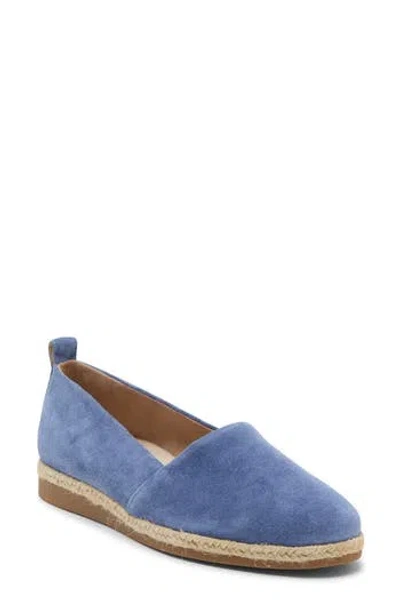 Paul Green Platform Skimmer Flat In Lake Soft Suede