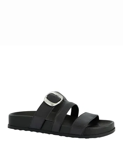 Paul Green Diego Platform Slide Sandal In Black