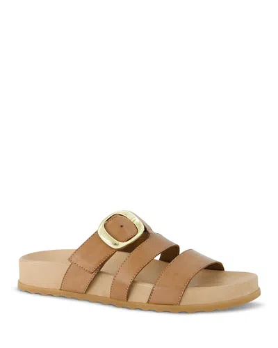 Paul Green Diego Platform Slide Sandal In Nude