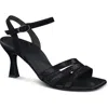 Paul Green Radiance Sandal In Black Suede