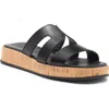 Paul Green Rae Slide Sandal In Black