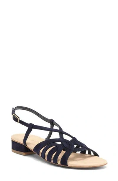Paul Green Rumi Sandal In Blue Suede