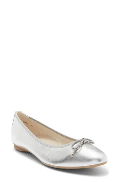Paul Green Rylan Ballet Flat In Silver