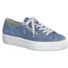 Paul Green Skylar Platform Sneaker In Jean Denim