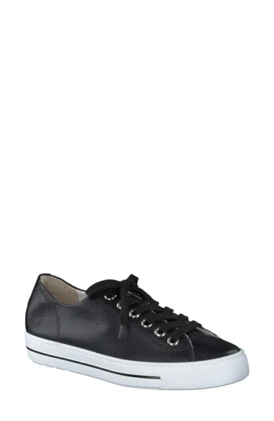 Paul Green Stefani Sport Sneaker In Black Leather