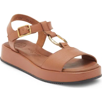 Paul Green Super Soft Platform Sandal In Brown