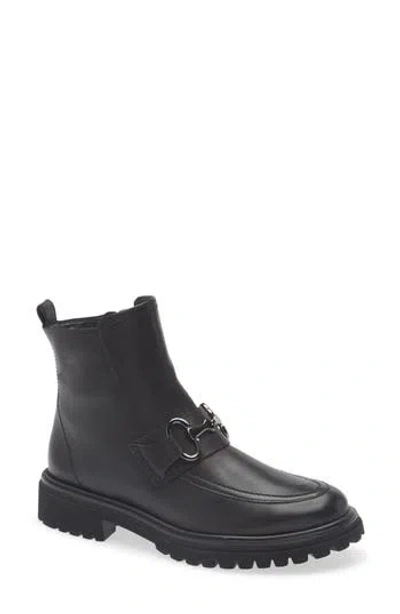 Paul Green Superb Bootie In Blk Lea