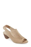 Paul Green Talia Slingback Sandal In Champagne Suede