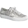 Paul Green Tamara Cupsole Sneaker In Mineral Antic Metallic
