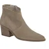 Paul Green Titan Bootie In Grain Soft Suede