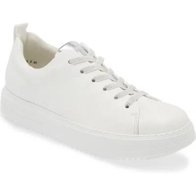 Paul Green Upbeat Sneaker In White Alu Combo