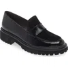 Paul Green Urban Lug Sole Loafer In Black Combo