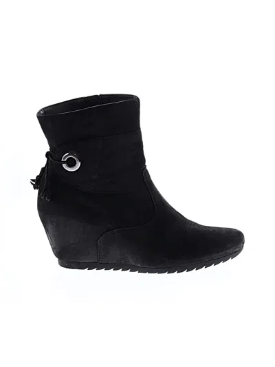 Pre-owned Paul Green Wedges In Black