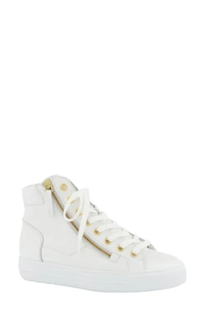 Paul Green Wells High Top Sneaker In White