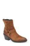 Paul Green West Bootie In Toffee Soft Suede