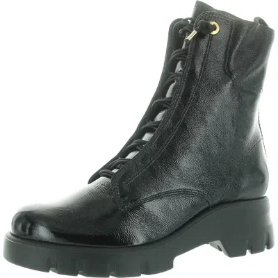 Paul Green Wicked Bt Womens Zipper Patent Leather Combat & Lace-up Boots In Multi