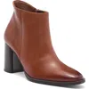 Paul Green Winn Bootie In Cognac Leather