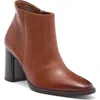 Paul Green Winn Bootie In Cognac Leather