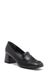 Paul Green Winona Loafer Pump In Black Leather