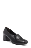 Paul Green Winona Loafer Pump In Black Leather