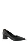 Paul Green Witt Pointed Toe Pump In Black Softnappa