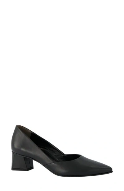 Paul Green Witt Pointed Toe Pump In Black Softnappa