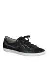 Paul Green Addie Sneaker In Black Leather