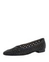 Paul Green Women's Aries Cutout Flats In Black Soft Nappa Diva