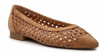 Paul Green Women Aries Flat Shoes In Sisal In Brown