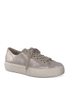 Paul Green Bixby Platform Sneaker In Cashmire Metallic Suede