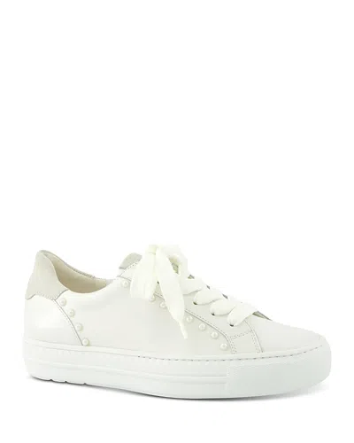 Paul Green Women's Dinah Leather Low Top Sneakers In Multi