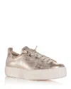 Paul Green Women's Faye Platform Sneakers In Mineral Antic Metallic