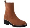 Paul Green Women's Newbury Suede Wedge Boots In Toffee In Brown